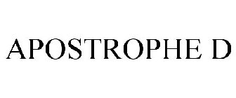 APOSTROPHE D