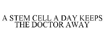 A STEM CELL A DAY KEEPS THE DOCTOR AWAY