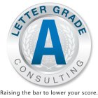 LETTER GRADE A CONSULTING RAISING THE BAR TO LOWER YOUR SCORE.
