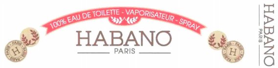 HABANO PARIS 100% EAU DE TOILETTE - VAPORISATEUR - SPRAY 100MI - 3.4 FL. OZ