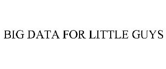 BIG DATA FOR LITTLE GUYS