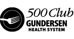 500 CLUB GUNDERSEN HEALTH SYSTEM