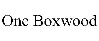 ONE BOXWOOD