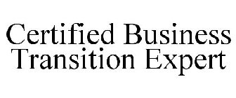 CERTIFIED BUSINESS TRANSITION EXPERT