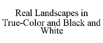 REAL LANDSCAPES IN TRUE-COLOR AND BLACK AND WHITE