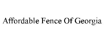 AFFORDABLE FENCE OF GEORGIA