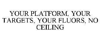 YOUR PLATFORM, YOUR TARGETS, YOUR FLUORS, NO CEILING
