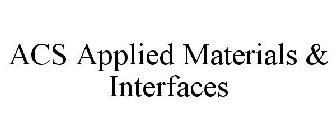 ACS APPLIED MATERIALS & INTERFACES