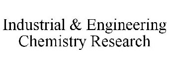 INDUSTRIAL & ENGINEERING CHEMISTRY RESEARCH