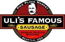 ULI'S FAMOUS SAUSAGE GERMAN MASTER BUTCHER PIKE PLACE MARKET SEATTLE, USA