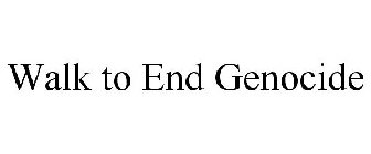 WALK TO END GENOCIDE