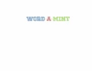 WORD-A-MINT