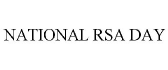 NATIONAL RSA DAY