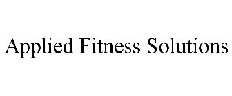 APPLIED FITNESS SOLUTIONS