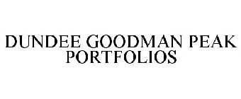 DUNDEE GOODMAN PEAK PORTFOLIOS