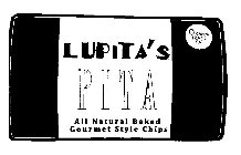 LUPITA'S PITA ALL NATURAL BAKED GOURMET STYLE CHIPS 0 GRAMS TRANS FAT