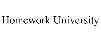HOMEWORK UNIVERSITY