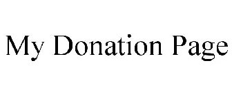 MY DONATION PAGE
