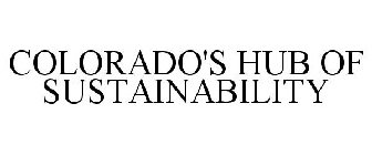 COLORADO'S HUB OF SUSTAINABILITY