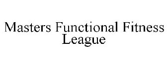 MASTERS FUNCTIONAL FITNESS LEAGUE