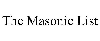 THE MASONIC LIST