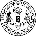 BROOKWOOD SCHOOL EST. 1970 THOMASVILLE, GEORGIA B HONOR CITIZENSHIP WISDOM ACHIEVEMENT