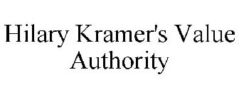 HILARY KRAMER'S VALUE AUTHORITY
