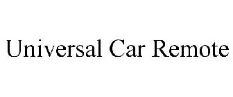 UNIVERSAL CAR REMOTE