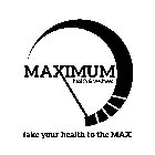 MAXIMUM HEALTH & WELLNESS TAKE YOUR HEALTH TO THE MAX