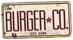 THE BURGER CO. EST. 2009
