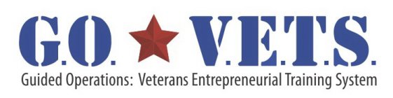 G.O. V.E.T.S. GUIDED OPERATION: VETERANS ENTREPRENEURIAL TRAINING SYSTEM