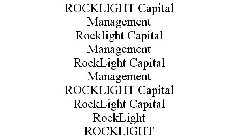 ROCKLIGHT CAPITAL MANAGEMENT ROCKLIGHT CAPITAL MANAGEMENT ROCKLIGHT CAPITAL MANAGEMENT ROCKLIGHT CAPITAL ROCKLIGHT CAPITAL ROCKLIGHT ROCKLIGHT