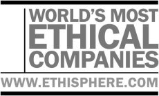 WORLD'S MOST ETHICAL COMPANIES WWW.ETHISPHERE.COM