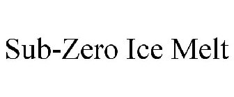 SUB-ZERO ICE MELT