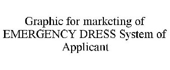 GRAPHIC FOR MARKETING OF EMERGENCY DRESS SYSTEM OF APPLICANT