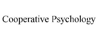 COOPERATIVE PSYCHOLOGY