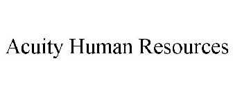 ACUITY HUMAN RESOURCES