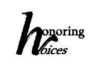 HONORING VOICES