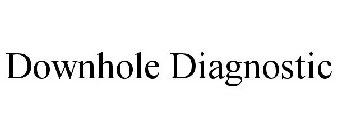 DOWNHOLE DIAGNOSTIC