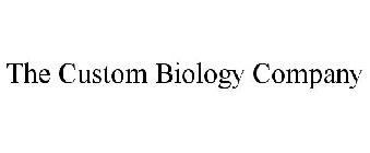THE CUSTOM BIOLOGY COMPANY