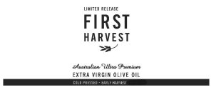 LIMITED RELEASE FIRST HARVEST AUSTRALIAN ULTRA PREMIUM EXTRA VIRGIN OLIVE OIL COLD PRESSED - EARLY HARVEST