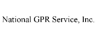 NATIONAL GPR SERVICE, INC.