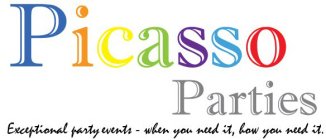 PICASSO PARTIES EXCEPTIONAL PARY EVENTS - WHEN YOU NEED IT, HOW YOU NEED IT.