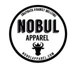 SNAPBACK AGAINST BULLYING NOBUL APPAREL NOBULAPPAREL.COM
