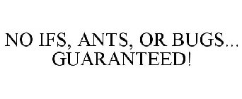 NO IFS, ANTS, OR BUGS... GUARANTEED!