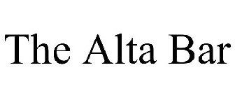 THE ALTA BAR