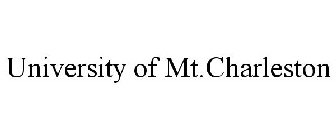 UNIVERSITY OF MT.CHARLESTON