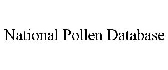 NATIONAL POLLEN DATABASE