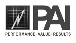 PAI PERFORMANCE VALUE RESULTS