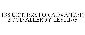 IBS CENTERS FOR ADVANCED FOOD ALLERGY TESTING